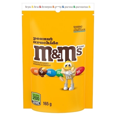 M&M's Peanut Milk Chocolate Candies, Sharing Bag 165 g, $3.93/100g