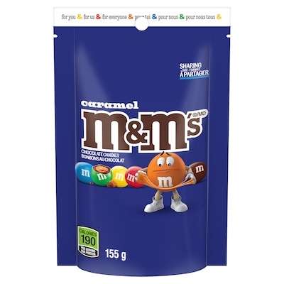 M&M's Caramel Milk Chocolate Candies, Sharing Bag 155 g, $4.19/100g