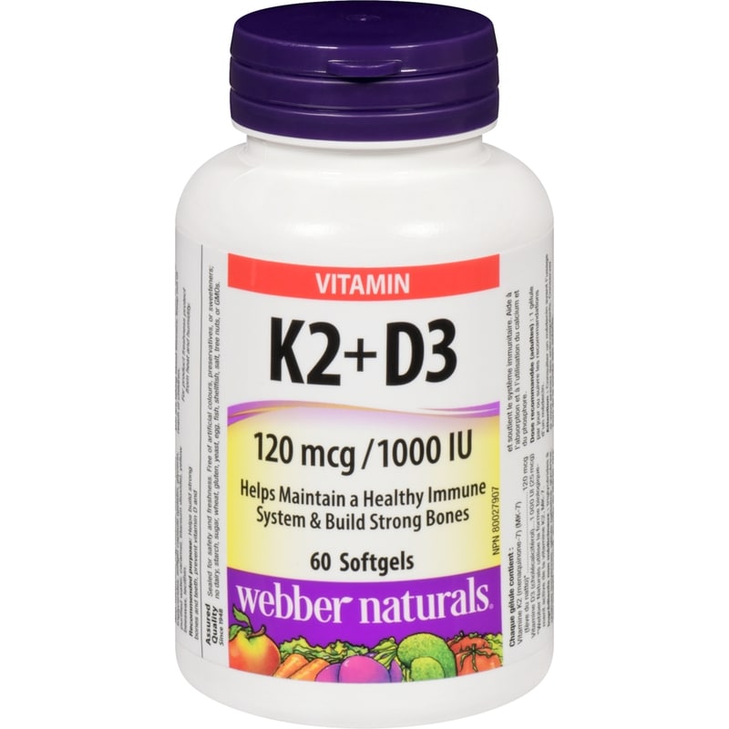 Vitamin K2+D3 120 Mcg/1000 Iu