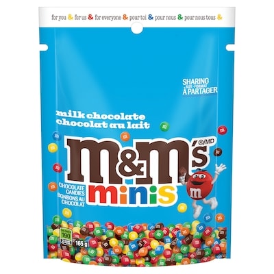 M&M's Mini Milk Chocolate Candies, Sharing Bag 165 g, $3.93/100g