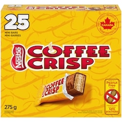 Nestlé Coffee Crisp Mini Wafer Bars, Peanut-free, Individually Wrapped 275 g, $3.27/100g