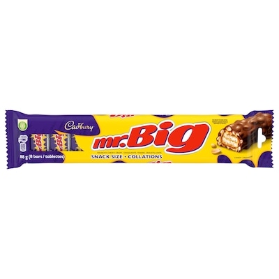 Cadbury MR. BIG, Chocolatey Candy Bar, Snack Size 8ct, 100% sustainably sourced cocoa 88 g, $3.41/100g