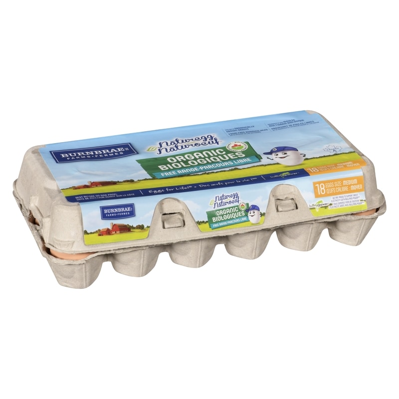 Organic Free Range Eggs, 18 Eggs