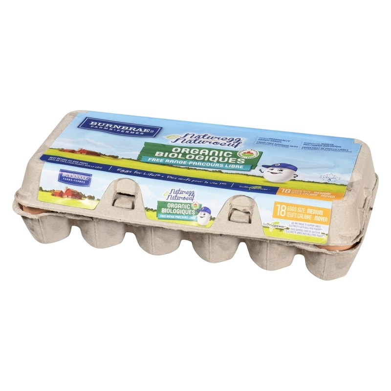 Organic Free Range Eggs, 18 Eggs