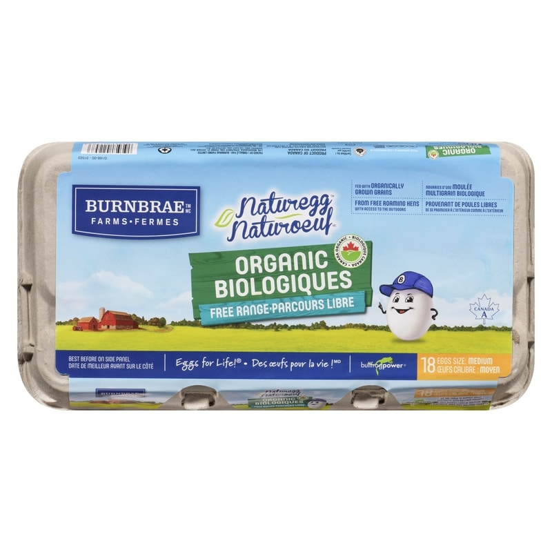 Organic Free Range Eggs, 18 Eggs