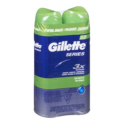 Gel à raser sensible, paquet jumelé, 14 oz