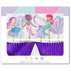 Mermaid 24 Sets Cupcake Kit
