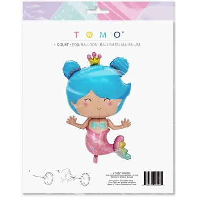 Tomo Mermaid Foil Balloon 1 ea, $3.50/1ea