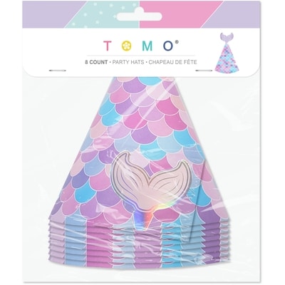 Tomo Mermaid 8ct Party Hats 1 ea, $2.50/1ea