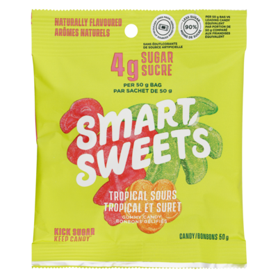 Smart Sweets Candy Tropical Sours Gummy Candy 50 g, $8.98/100g