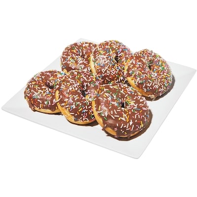 null Chocolate Dip Sprinkle Donuts 6 Pack 529 g, $1.51/100g