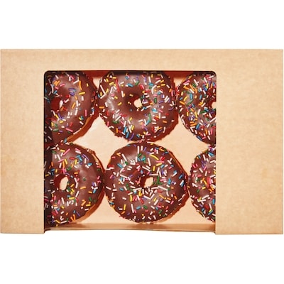 null Beignes avec bonbons décoratifs et trempette au chocolat, paq. 6 529 g, 1,51 $/100g