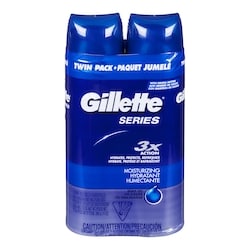 Gillette Series Gel à raser hydratant paquet jumelé 396 g, 2,65 $/100g