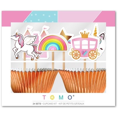 Tomo Kit de cupcakes licorne 24 pièces 1 ea, 4,50 $/1ch
