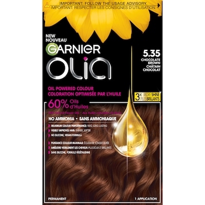 Garnier Olia Coloration, 5.35 Châtain Chocolat 1 ea, 13,49 $/1ch