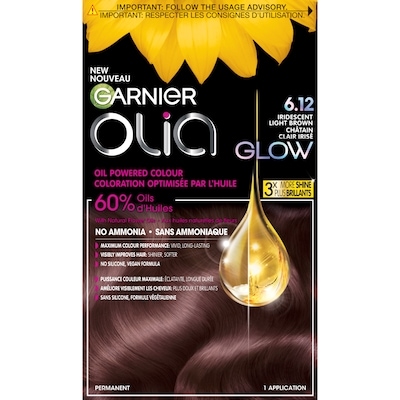 Garnier Olia Hair Dye, 6.12 Iridescent Light Brown 1 ea, $15.99/1ea