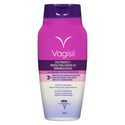 Vagisil Nettoyant crème quotidien protection contre les démangeaisons 360 ml, 3,05 $/100ml