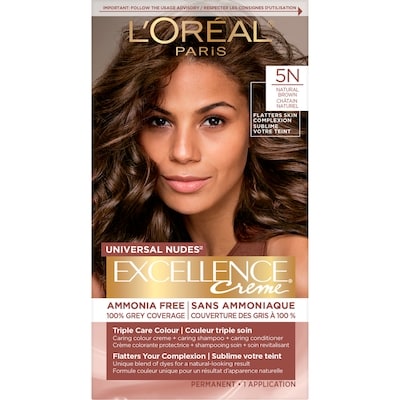 L’Oréal Excellence creme couleur triple soin 5n châtain naturel 1 ea, 17,99 $/1ch