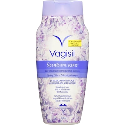 Vagisil Scentsitive scents nettoyant intime quotidien lilas du printemps 360 ml, 2,91 $/100ml