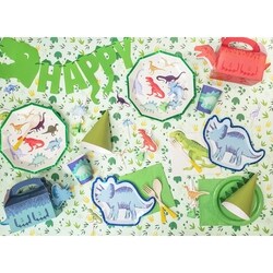 TBC Prehistoric Dinosaur Plastic Tablecover - 54x108 Inch Rectangular Party Decor - View #6