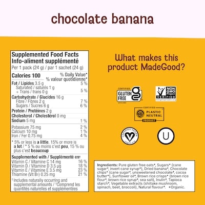 Bouchée granola Chocolat banane Boîte de 15 sachets