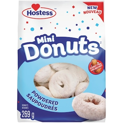Hostess Mini Donuts Powdered 269 g, $2.04/100g