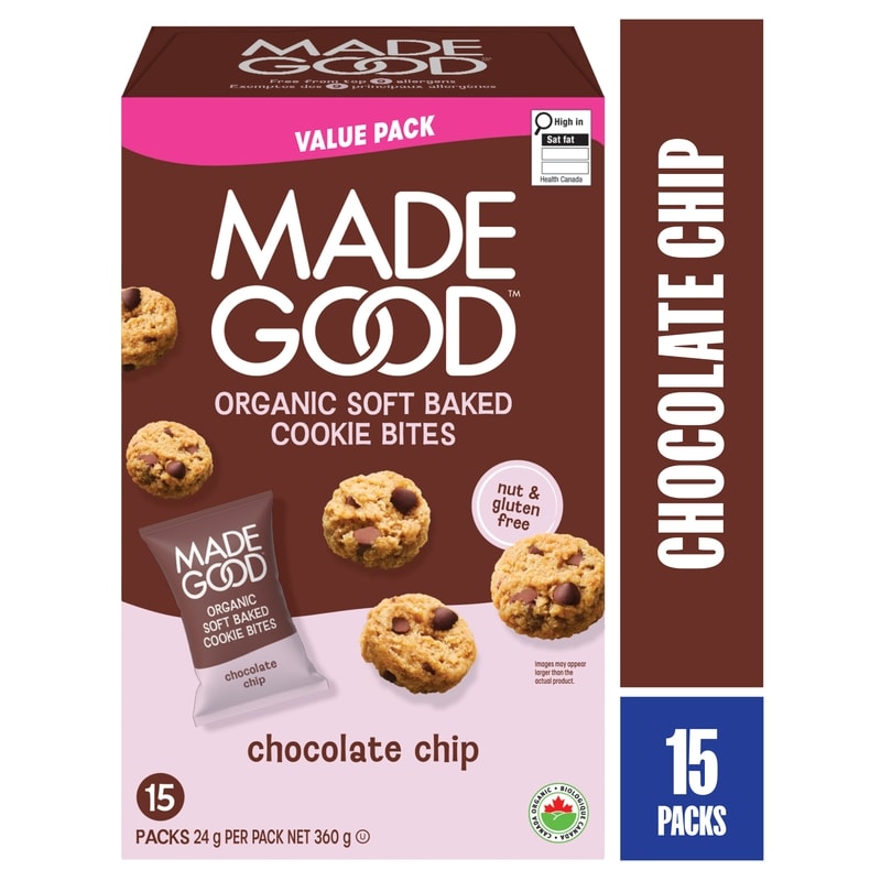 Made Good Chocolate Chip Soft Baked Mini Cookies Family Pack 15pk