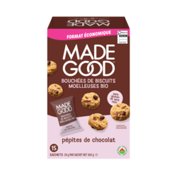 Made Good Mini-biscuits moelleux Pépites de chocolat Boîte de 15 sachets 360 g, 3,06 $/100g