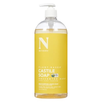 Dr. Natural Multi-Purpose Liquid Soap Castile Soap Unscented Baby 946 ml, $1.90/100ml