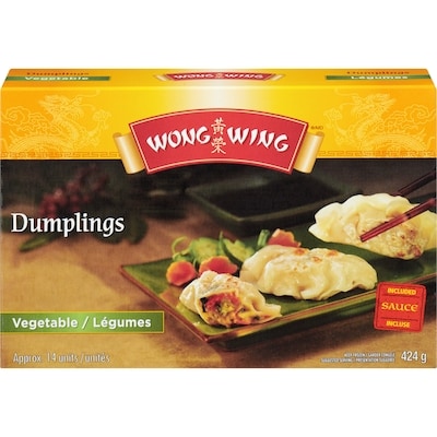 Wong Wing Dumplings Vegetable 424 g, $1.88/100g