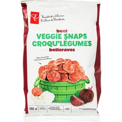 President's Choice Beet Veggie Snaps Crackers 180 g, $3.05/100g