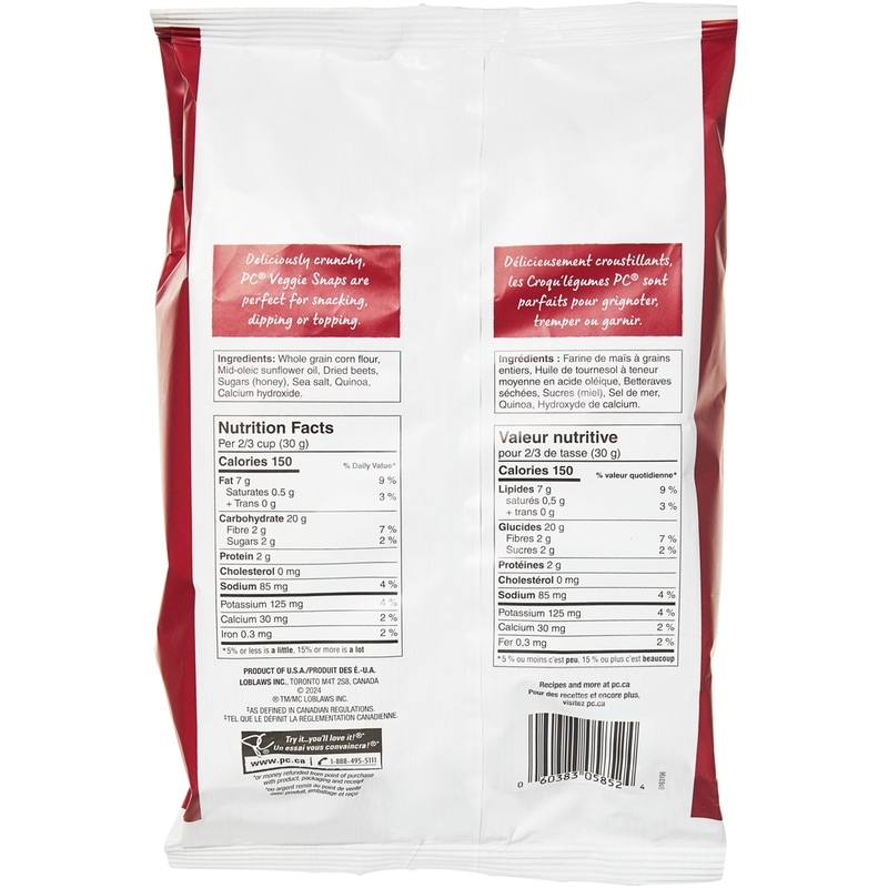 Beet Veggie Snaps Crackers