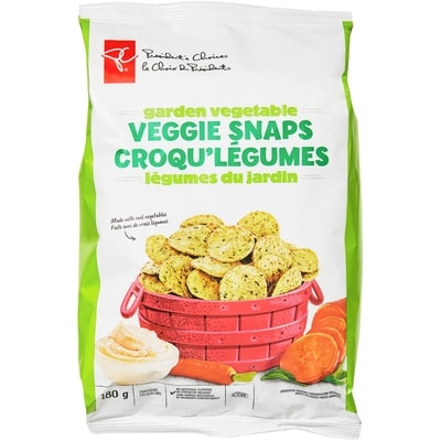 President's Choice Garden Vegetable Veggie Snaps Crackers 180 g, $3.33/100g