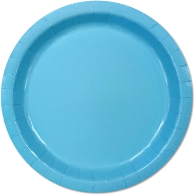 Tomo Assiettes rondes unies 16ct bleu clair 1 ea, 2,50 $/1ch