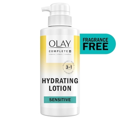Olay Complete+ Hydrating Lotion Fragrance-Free, 3-In-1 Nourishing Face Moisturizer 300 ml, $8.33/100ml