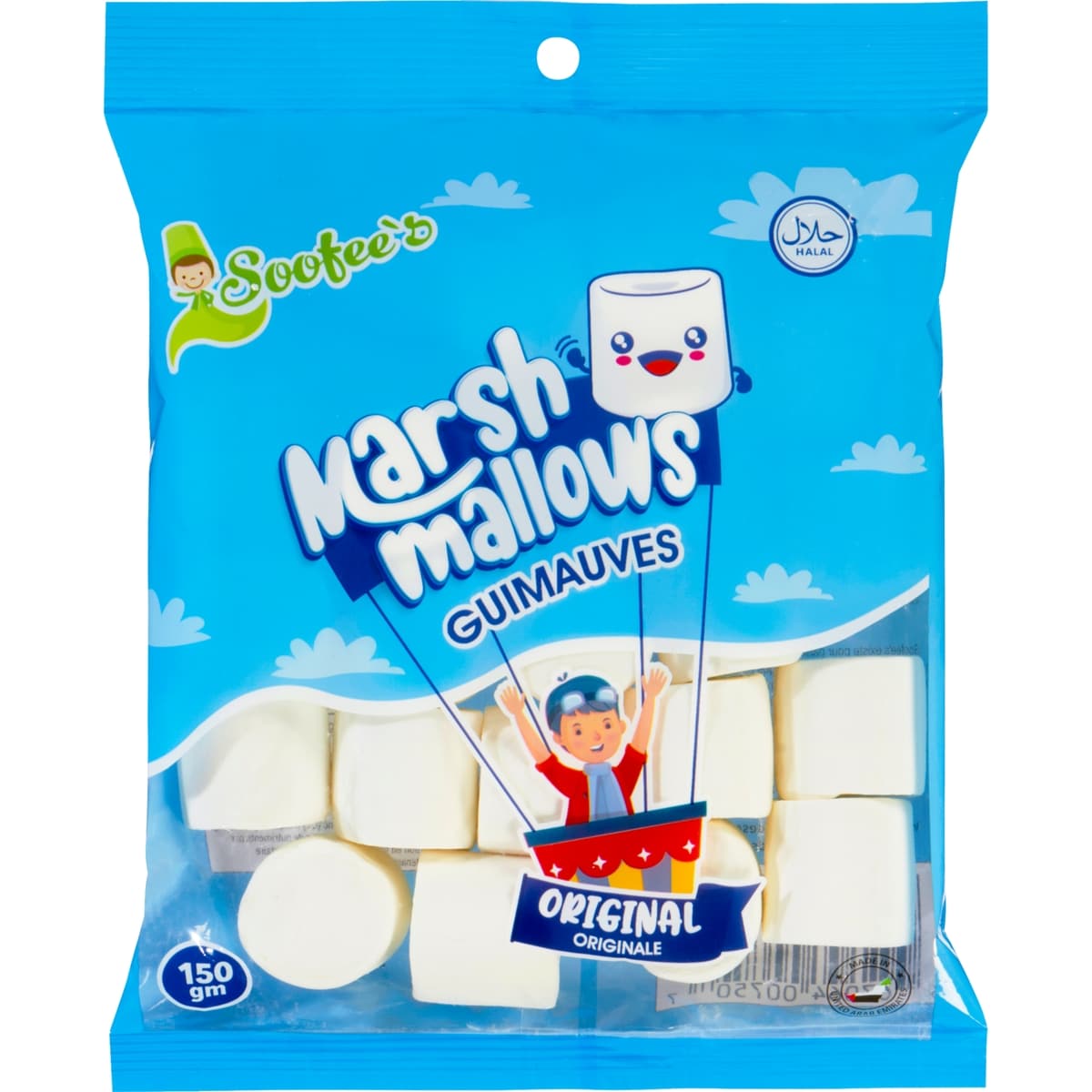 Soofee's Marshmallows Original 150 g, $1.53/100g