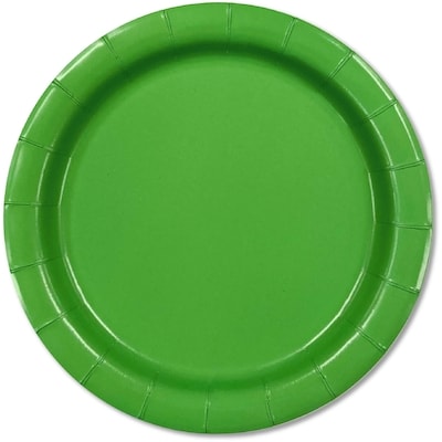 Tomo Solid 20ct Round Plates Green 1 ea, $2.00/1ea