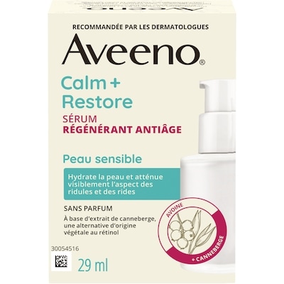 Aveeno Sérum régénérant antiâge Calm + Restore 29 ml, 137,90 $/100ml