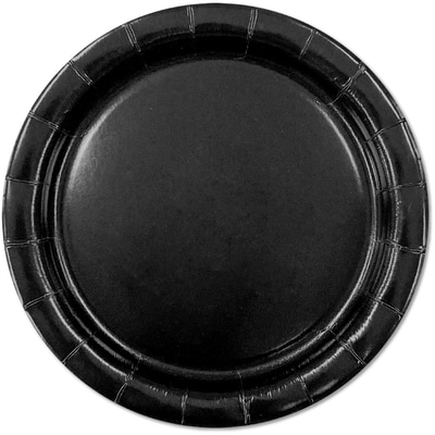 Tomo Solid 16ct Round Plates Black  1 ea, $2.50/1ea