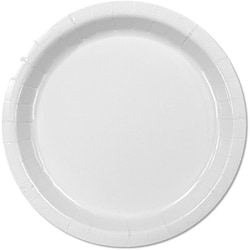 Solid 16ct Round Plates White