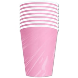 Solid 8ct Paper Cups Pink
