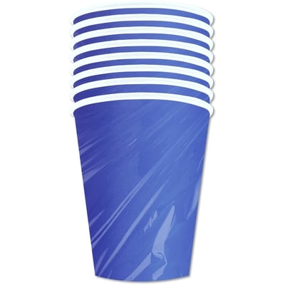 Tomo Solid 8ct Paper Cups Blue 1 ea, $2.00/1ea