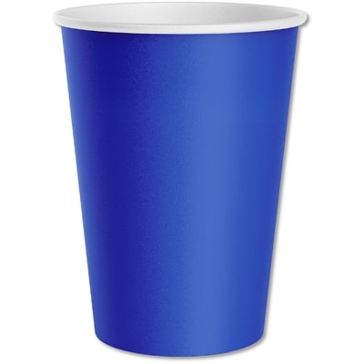 Solid 8ct Paper Cups Blue