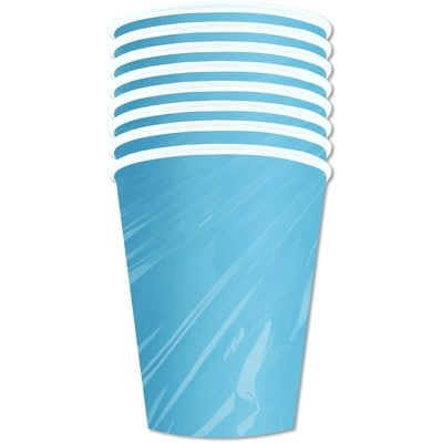Tomo Gobelets en papier unis 8ct bleu clair 1 ea, 2,00 $/1ch