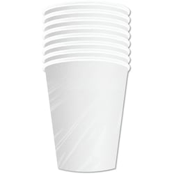 Solid 8ct Paper Cups White