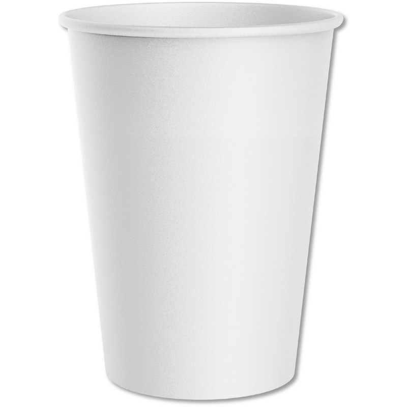 Solid 8ct Paper Cups White