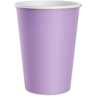 Solid 8ct Paper Cups Purple