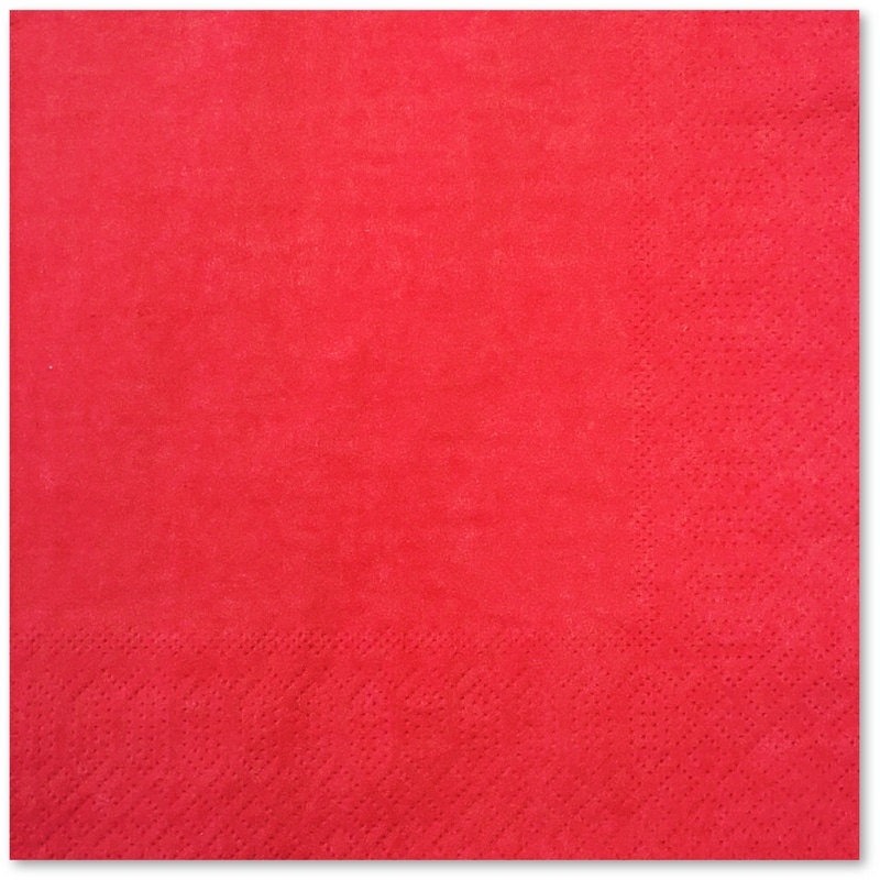 Solid 50ct Napkins Red