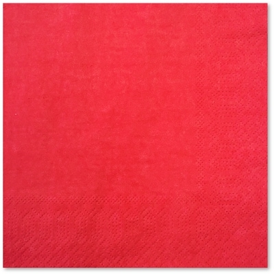 Tomo Serviettes unis, 50 unités, rouges 1 ea, 3,00 $/1ch