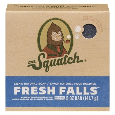 DR.Squatch Fresh Falls Bar Soap 141.7 g, $7.76/100g